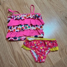 Juego de 2 piezas de traje de baño Tankini con volantes rosa 4T The Childrens Place Peppa Pig Girls Beachwear de niño price