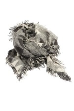 PIECES Bufanda de flecos Mujeres Bufanda blanco puro-gris claro look casual Bufanda de mujer price