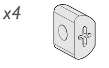 Insertos de riel lateral para cama de cuna Harrogate Mothercare x 4 Cama Rail para bebé price
