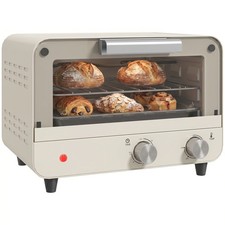 HOMCOM Mini Horno Encimera con Puerta de Cristal y Temporizador, Blanco Crema Mini/ Midi Hornos price