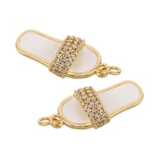 2 Pcs DIY Earrings and Slippers Pendant Shoe Jewelry Findings Slippers de niña price