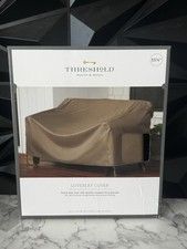 "Cubierta de sofá loveseat umbral silla de patio marrón 55 1/2"" artículo nuevo en caja" Loveseat price