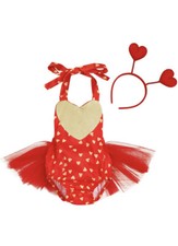Conjunto de falda de Tutú con volantes para bebé niña.Amor.Diadema incluida. Falda para bebé price