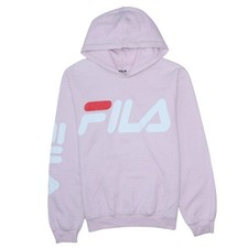 Sudadera con capucha pulóver rosa Fila para mujer talla S estampado de logotipo Sudadera de mujer price