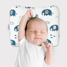Cojín de bebé unisex suave y transpirable 100 % algodón orgánico cubierta máquina fue... Almohada y Funda para bebé price