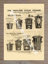 Historic Peerless Steam Cookers Advertising Postcard Steam Cookers price
