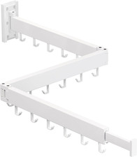 Tendedero pared plegable retráctil de 3 barras con ganchos blanco lavandería Ropa Drying Rack price
