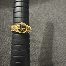 Anillo Tono Oro Con Piedra Coloreada Talla 7 Colored Stone Anillo price