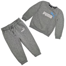 Puma Fleece Minicat Conjunto De Chándal Para Bebé Niños Jogger Acogedor Gris Chándal para bebé price