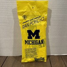 Poncho de lluvia para adultos con capucha ajustable producto con licencia nuevo Universidad de Michigan Impermeable y Poncho (de Exterior) price