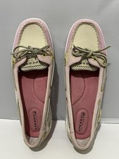 Mujer Sperry Topsiders Rosa y Tostado-Lados de Malla-Talla 7M 9102732 Usado en Excelente Condición A-13 Ch73 Boat Zapatos de mujer price