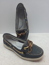 Zapatos de barco Sperry Top Siders para mujer de cuero azul marino talla 7 Boat Zapatos de mujer price