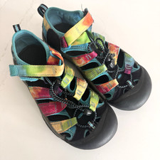 Keen Newport H2 Niños Grandes 4 Zapatos de Agua Sandalias Arco Iris Tie Dye Exterior Unisex Niños de Exterior Zapatos price