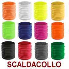 SCALDACOLLO Leggero TUBOLARE fluo SCIARPA Fascia fluorescente Paracollo vento Bufanda price
