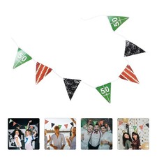 Banderas de triángulo pancarta fútbol fiesta pancartas guirnalda cumpleaños banderines Flags y Pennants price