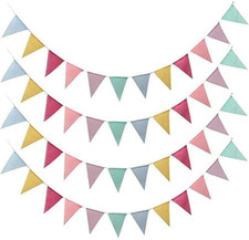 Banderín de 4 cuerdas banderas pastel multicolor banderín triángulo pancarta pastel Flags y Pennants price