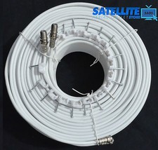 Cable coaxial de extensión de escopeta satelital doble blanca de 10 m para Sky + HD Freesat Satellite Cable price