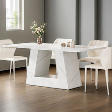 Mesa de comedor moderna de mármol sintético mesa de comedor blanca mesa de cocina para comedor Ejecutiva Muebles Set price