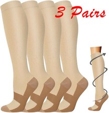 Juego de 3 pares de calcetines de compresión graduados para hombres y mujeres 20-30 mmg S-XXL Calcetines Set de niña price
