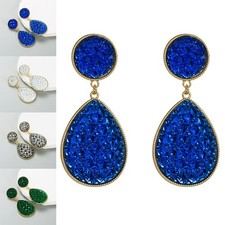 Pendientes colgantes de agua elegantes diamantes esmerilados para mujer Diamond Pendientes price