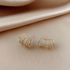 Full Of Diamond High-end Earrings Fashion Commuter Earrings Temperament Diamond Pendientes price