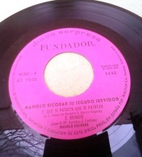 Manolo Escobar Su Seguro Servidor vinilo single 7" Seguro price