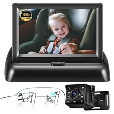 Cámara Coche Bebé Para Asiento Trasero 4.3" HD Coche Monitor Bebé Con Visión Nocturna 360° Bebé Monitor price