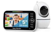 GoodBaby 5” Baby Monitor Cámara Audio Sin WiFi PTZ Visión Nocturna Alcance 1000 ft Bebé Monitor price