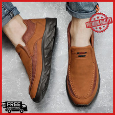 Zapatos Casuales De Cuero Para Hombres Mocasines Transpirables Planos De Cuero Boat Zapatos de hombre price