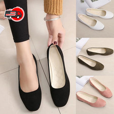 Zapatos planos de ballet para mujer sin cordones cómodos suaves informales zapatos de vestir cuadrados nuevos Boat Zapatos de hombre price