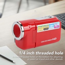 Cámara de video digital roja pantalla a color de 2 pulgadas 1080P 16MP 16x zoom anti sacudidas SG Digital Vídeo Cámaras price