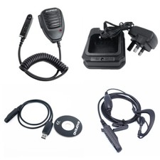 Accesorios Walkie Talkie Auriculares Micrófono Cargador Enchufe para Radio Bidireccional UV 9R PRO License- Free Radios y Accesorios price