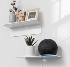 Juego de 2 estantes de pared flotantes blancos - Acrílico para espacio de pared de fácil expansión Oficina Shelving price