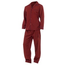 Conjunto pijama camisa de manga larga y pantalones liso hombre (N510) Pijama de hombre price