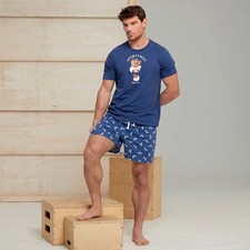 Pijama De Hombre Pompea Ravello De Algodón Tenis Oso Marino Pijama de hombre price