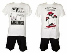 Pijama de hombre CRAZY FARM verano camiseta corta media manga cuello redondo pan Pijama de hombre price