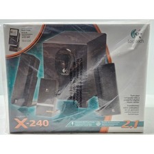 Sistema de altavoces para computadora Logitech X-240 2.1 negro base MP3 integrada Hogar Theater Sound Sistema price