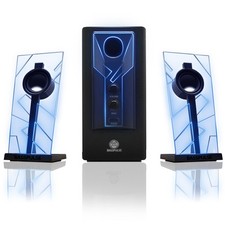 Sistema de sonido estéreo BassPULSE 2.1 con subwoofer alimentado para cine en casa ¡y más! Hogar Theater Sound Sistema price
