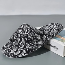 Mujeres Hogar Zapatillas Algodón Suave Floral Piso Zapatos Antideslizantes Dormitorio Zapatillas Lig Slippers price