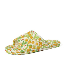Verano Mujeres Hogar Zapatillas Algodón Suave Floral Piso Zapatos Antideslizantes Interior Deslizante Slippers price