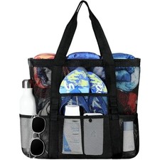 Bolsa de malla para playa, plegable, para piscina, para vacaciones Sports Bolso de mujer price
