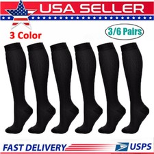 6Parejas Calcetines de compresión para mujer y hombre para la circulación 20-30mmHg Calcetines Set de hombre price