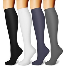 6 Pares Medias Calcetines De Compresión Para Hombres Y Mujeres Best - 20-30 Mmhg Calcetines Set de hombre price