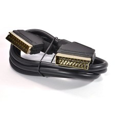 Cable Scart de 1,5 m 21 pines conectados conectores de plomo negro dorado TV DVD AV Scart Cable price