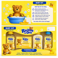 Ricitos de Oro Kit de Cuidado del Bebé Manzanilla Champú Jabón Loción Colonia Juego de 4 Piezas Colonia para bebé price