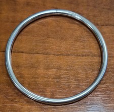 Brazalete Estate de plata de ley 925 tubo hueco liso 7" Plata Bracelet price