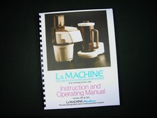 Máquina Moulinex La Modelo 390 y 354 Procesador de Alimentos Instrucciones Manual Recetas Comida Processor price