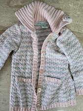 Suéter cárdigan para niñas talla 4T.  Multicolor, rosa, gris y blanco. Jersey y Cárdigan y Knitwear de niña price