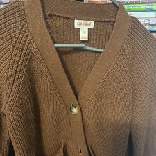 Cárdigan infantil Cat And Jack Brown. Libre de humo. Gran forma. Jersey y Cárdigan y Knitwear de niña price
