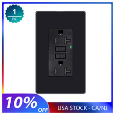 Toma GFI 20 Amp GFCI Receptáculo Resistente a Manipulaciones TR WR para Baño Negro ETL Electrodomésticos de cocina eléctricos (Display- Outlet) price